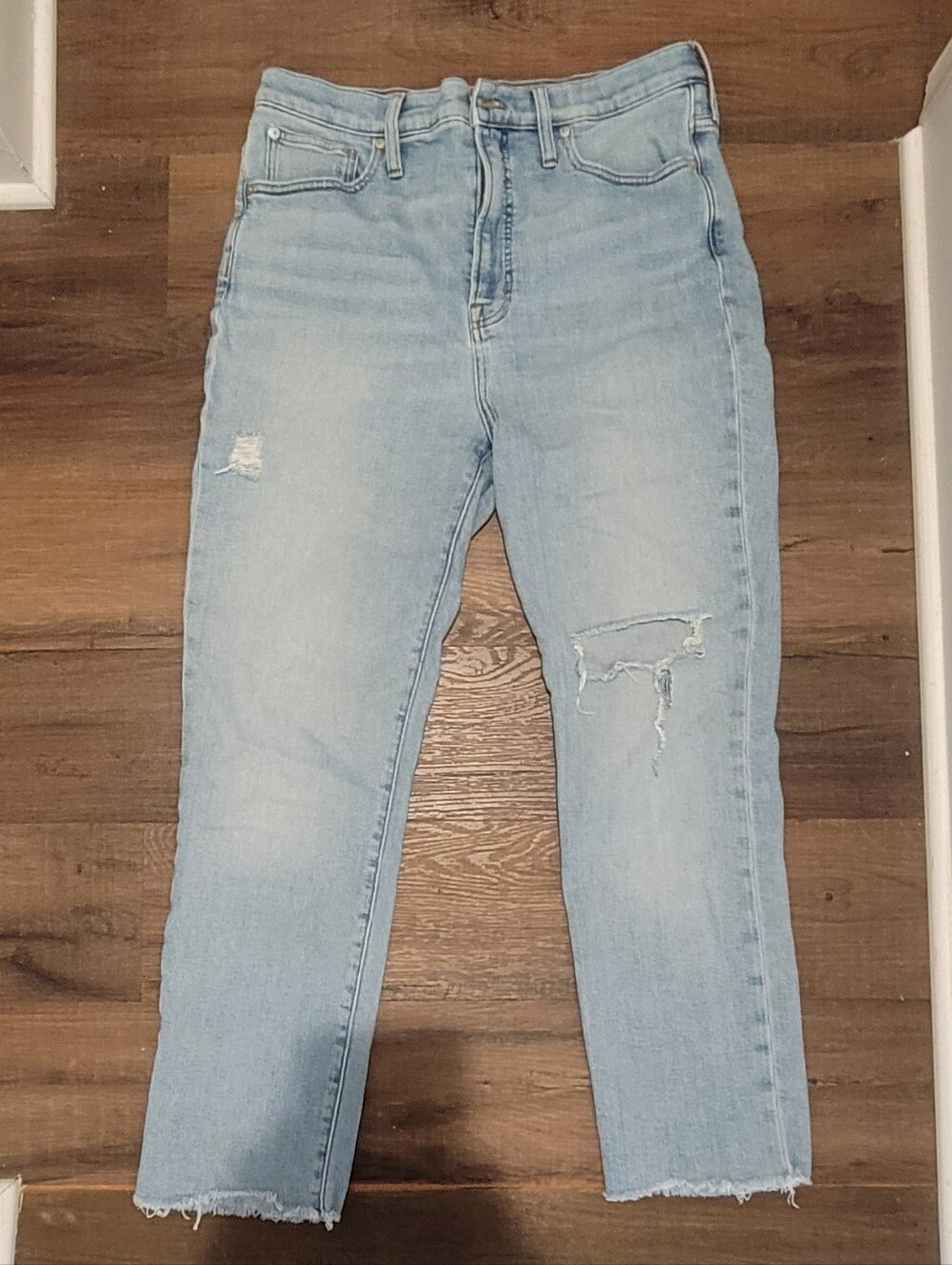 Madewell Perfect Vintage Straight Leg High Rise Jeans, Size 30